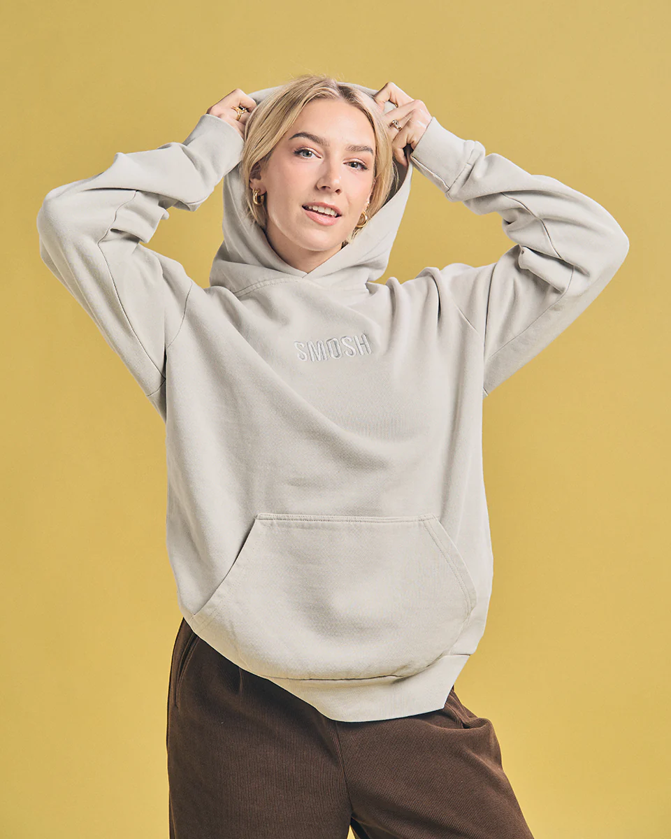 Essentials Embroidered Hoodie - Grey - Image 3
