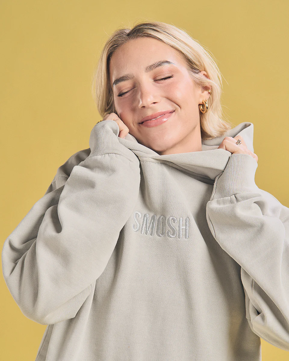 Essentials Embroidered Hoodie - Grey - Image 4